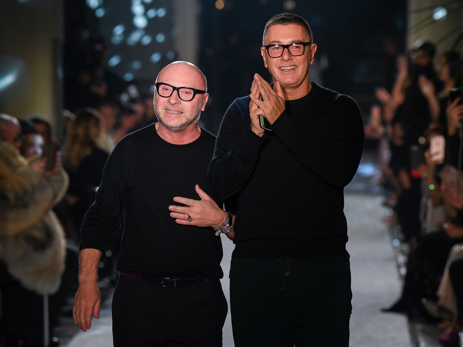 An alleged exchange between Stefano Gabbana and an instagram user