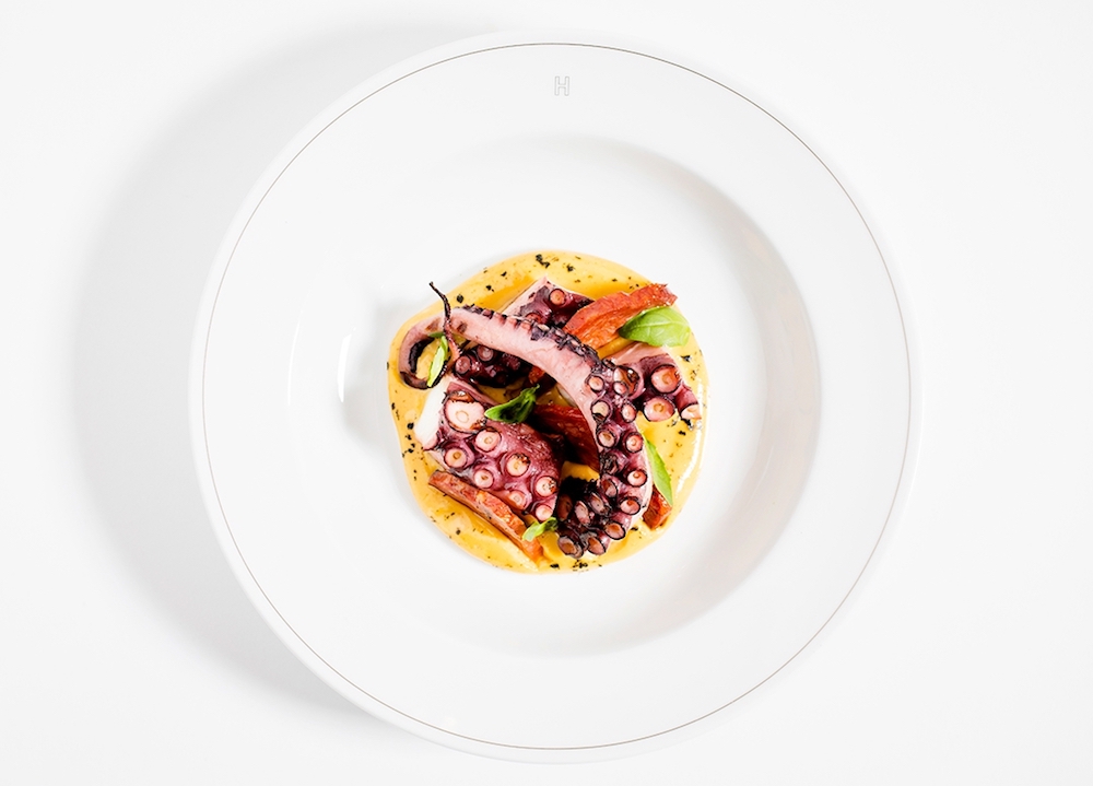 Grilled octopus with chorizo and aioli
