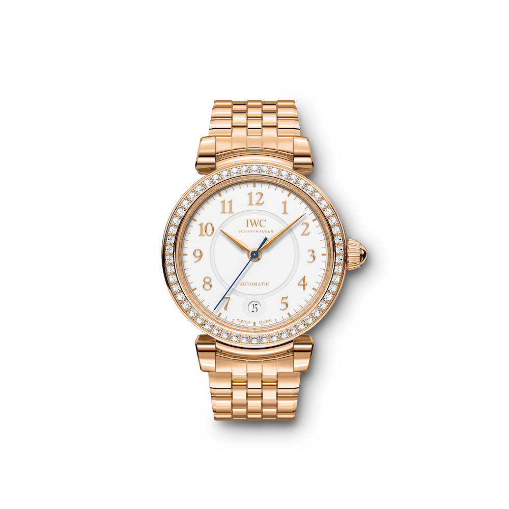 The Da Vinci Automatic 36 in 18K red gold with diamonds