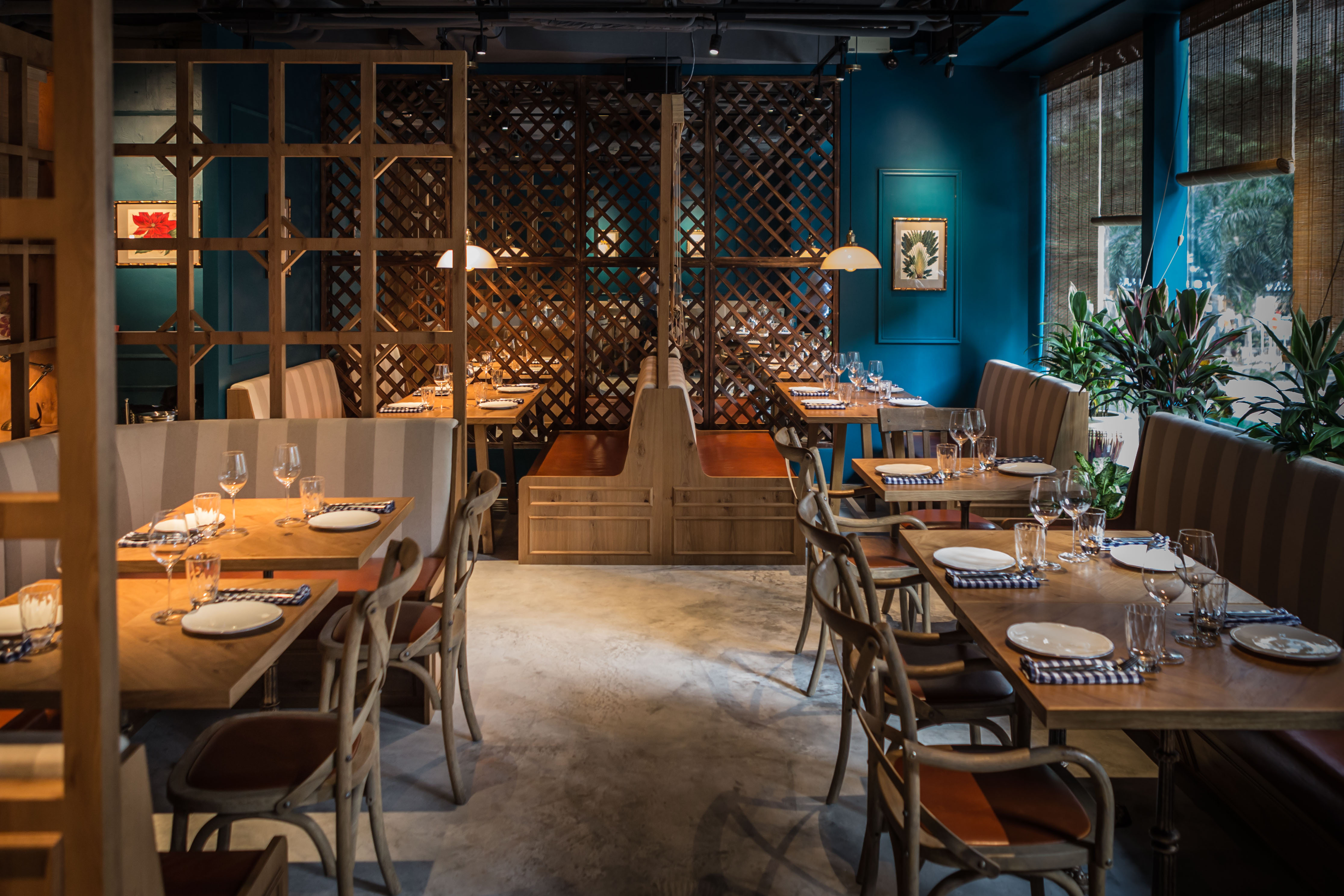 The Optimist dining room in Wan Chai 