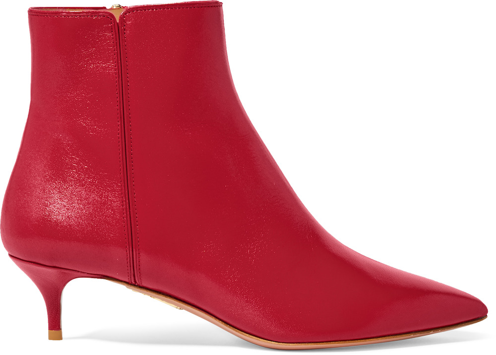 Aquazzura's kitten heel boots are both comfy and stylish