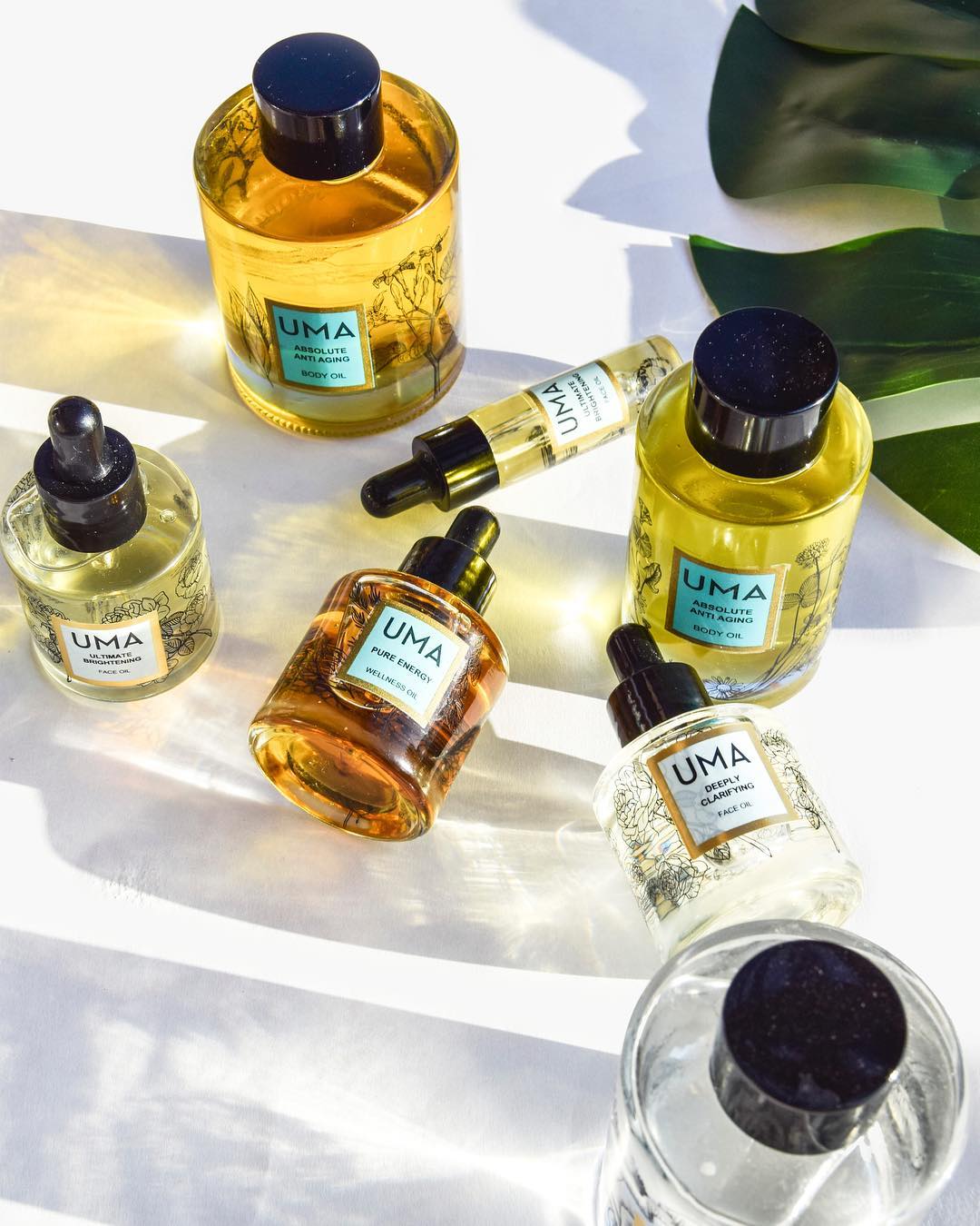 Uma Oils' collection of exquisite wellness oils