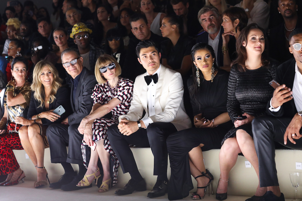 Front row at the Tom Ford SS19 Show