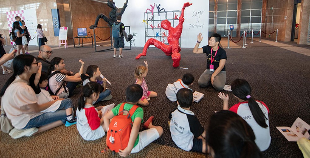 The Children's art tour with Art Loop. Photo Courtesy: Affordable art fair. 