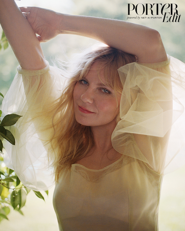 Kirsten Dunst wears dress, Molly Goddard. Photographed by Annelise Phillips for PorterEdit, NET-A-PORTER.COM. All items can be purchased straight from the magazine pages via www.net-a-porter.com.