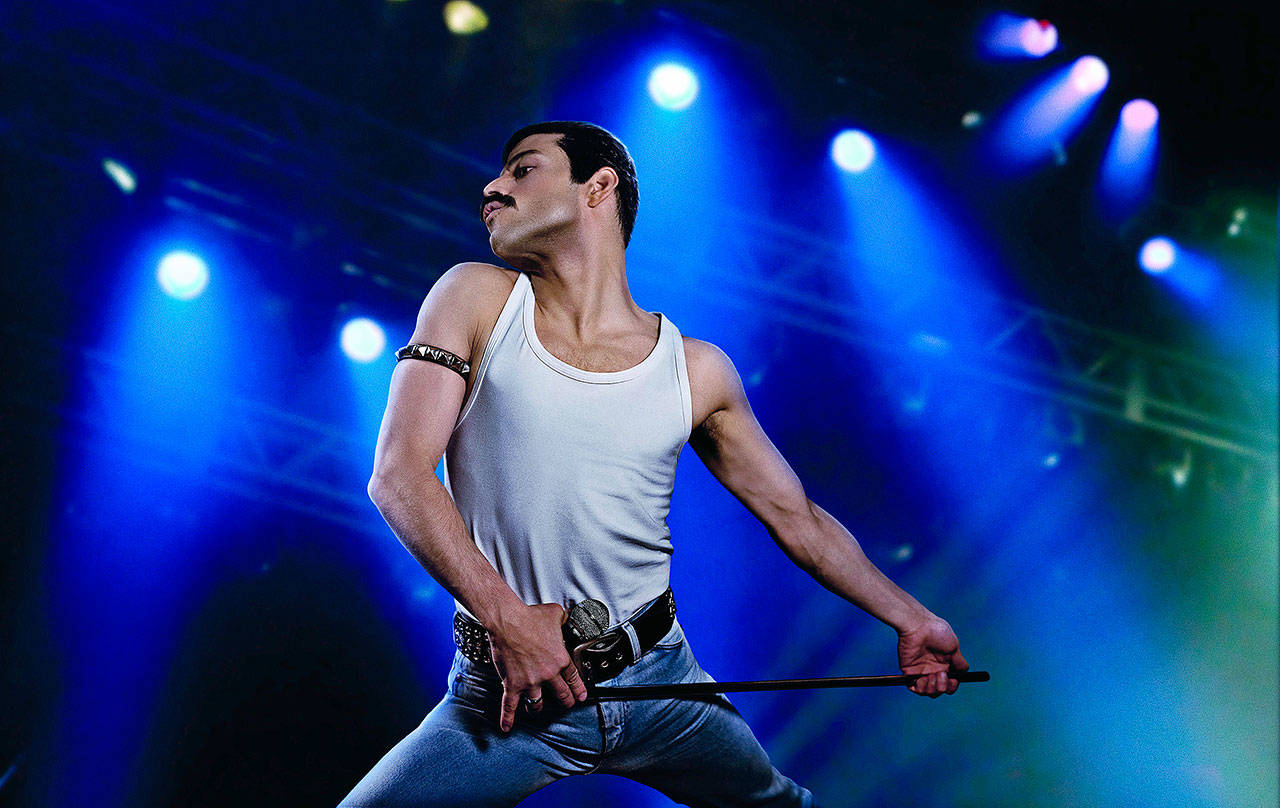 Remi Malek in Bohemian Rhapsody, the Freddy mercury biopic that garnered him a best actor nomination 