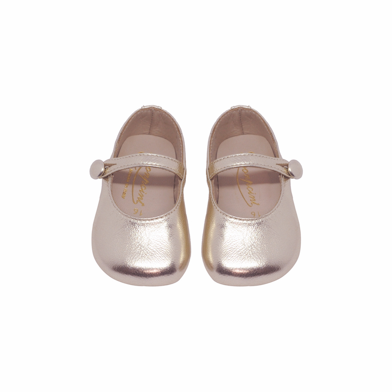 Bonpoint gold party shoes