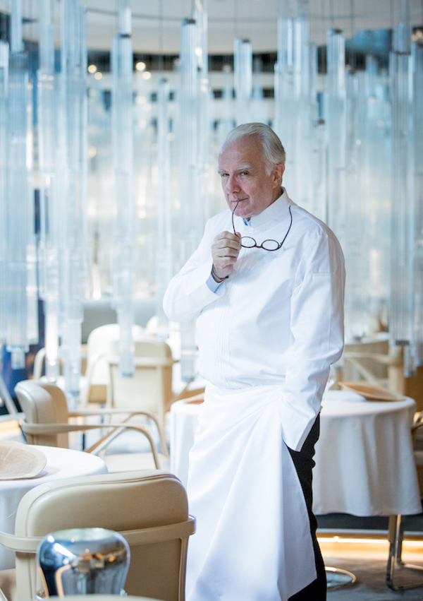 French-born Chef Alain Ducasse at his restaurant Alain Ducasse Morpheus