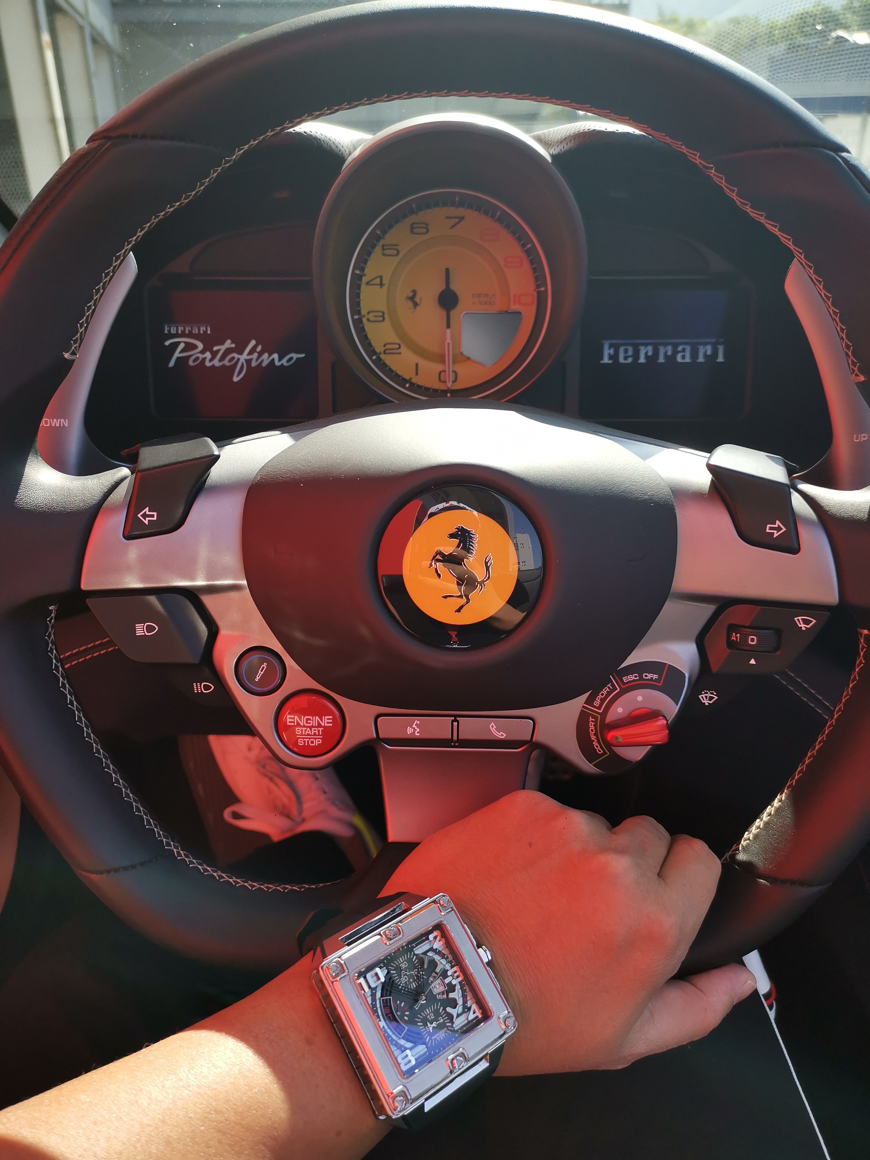 Interiors of the Ferrari Portofino 