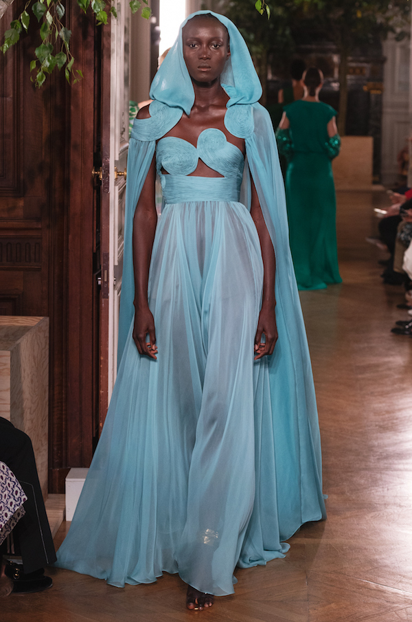 A look from the Valentino haute couture show. Photo: Courtesy of Valentino.