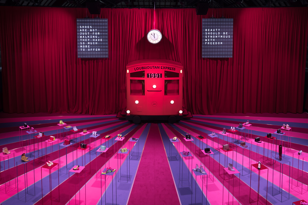 The Loubhoutan Express at Christian Louboutin. Photo: Courtesy of Christian Louboutin.