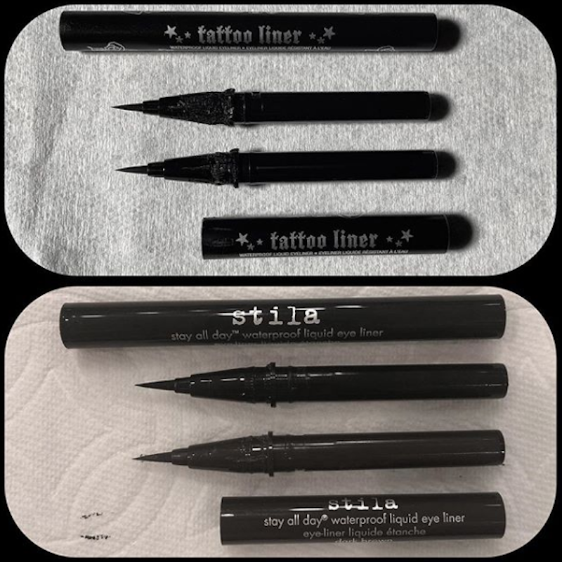 Full Size Liners Vs. Mini Liners. Photo Courtesy of @thekatvond