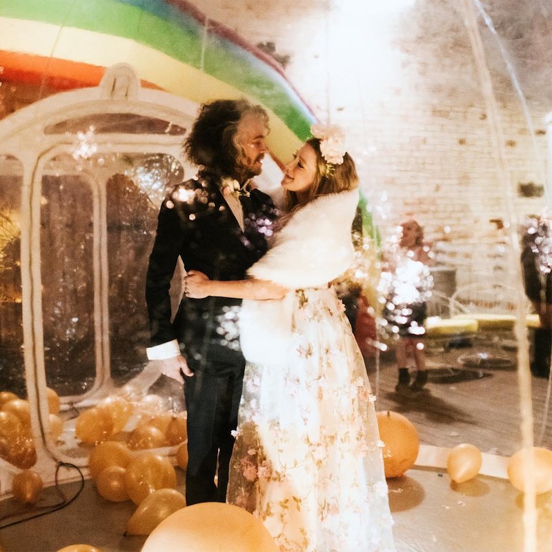 Wayne Coyne and Katy Weaver; photo courtesy of Katie Lane Photography