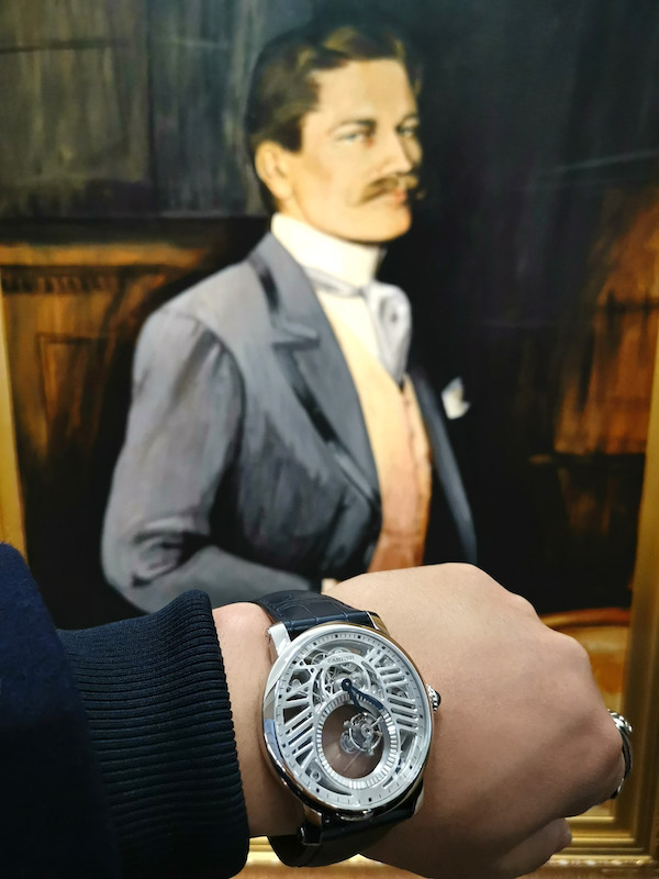 Portrait of Louis Cartier at the Rue de la Paix iconic Cartier shop