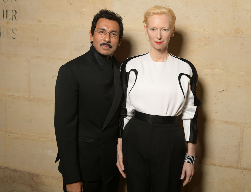 Haider Ackermann and Tilda Swinton