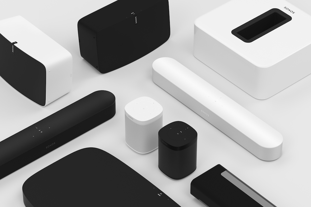 The Sonos range (picture courtesy of Sonos)