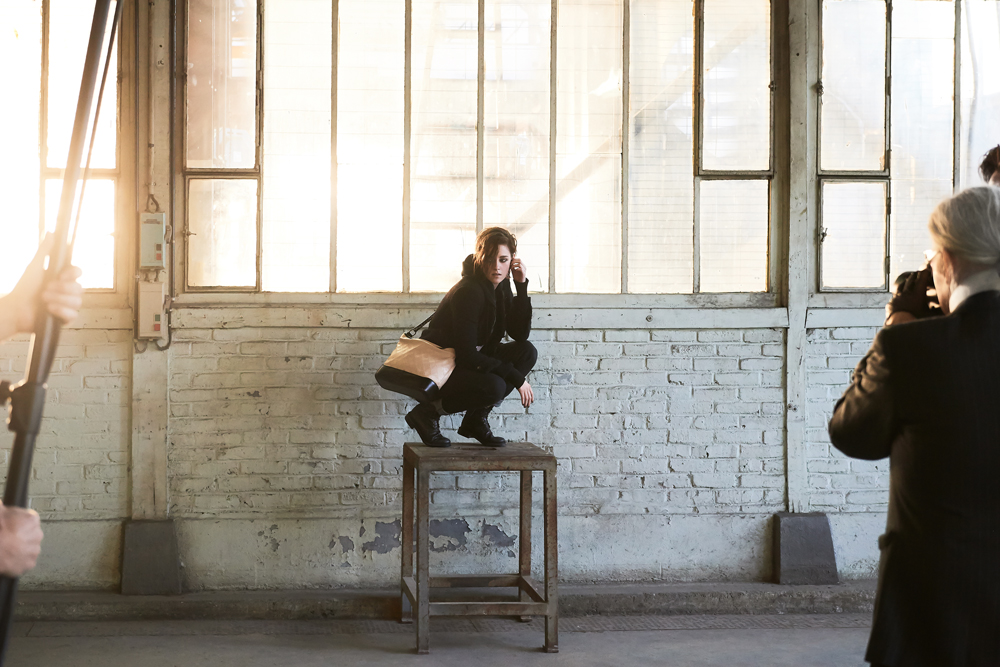 Karl Lagerfeld shoots Kristen Stewart, an ambassador for the Gabrielle bag