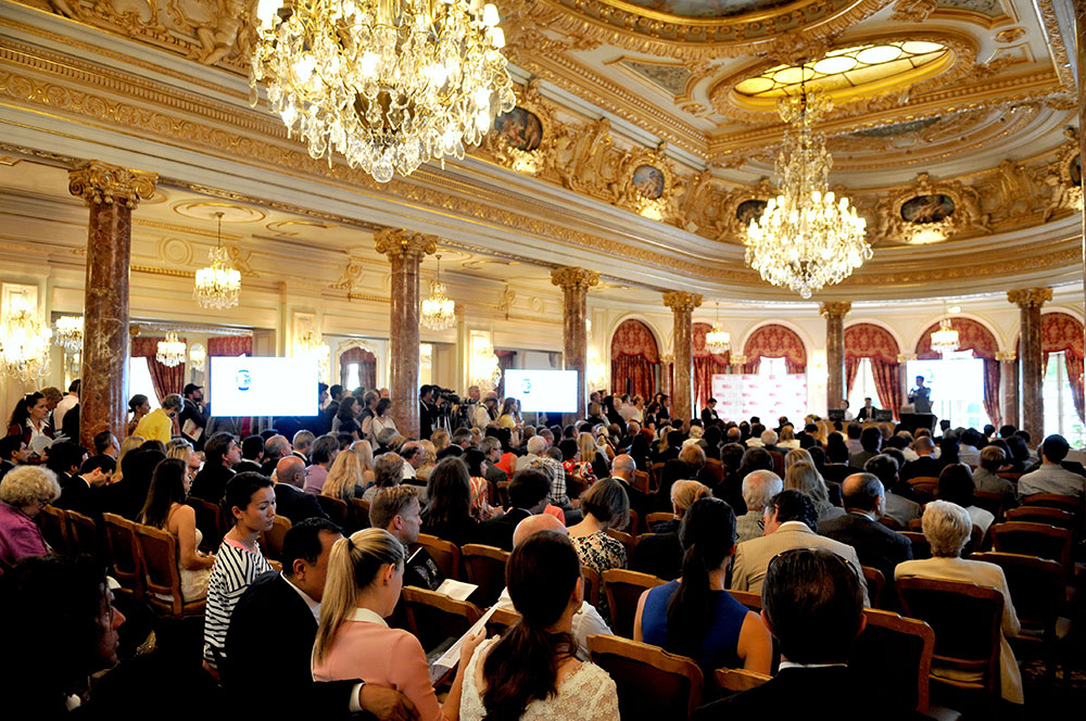 The auction room at Only Watch 2013 in Monte Carlo