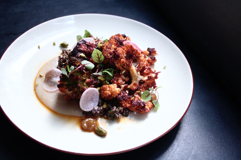 Grassroot Pantry's new fall menu features this delicious harrisa-roasted cauliflower 