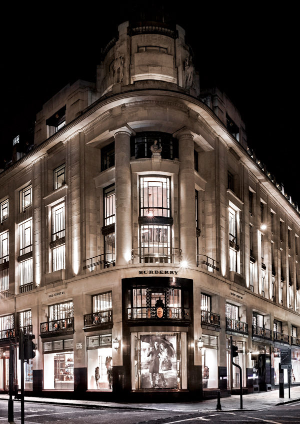 The Burberry store on Regent Street in London