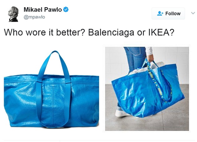 Virgil Abloh redesigns the IKEA Frakta bag