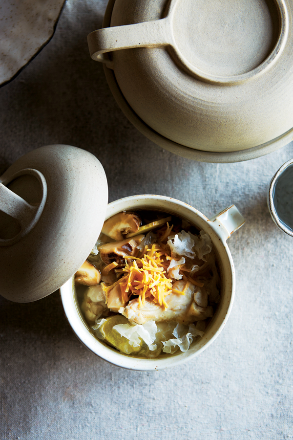 Chicken and mushroom soup