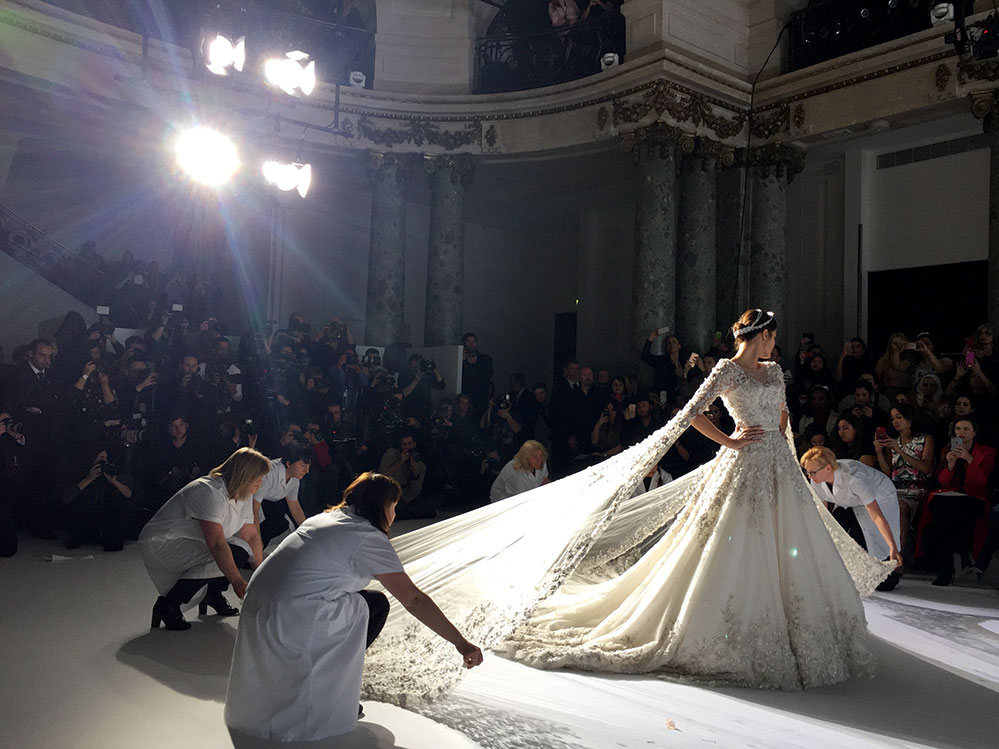 The finale gown at the Ralph & Russo show