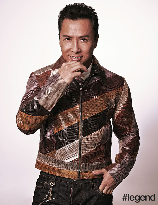Jacket by Roberto Cavalli, jeans by Dsquared2