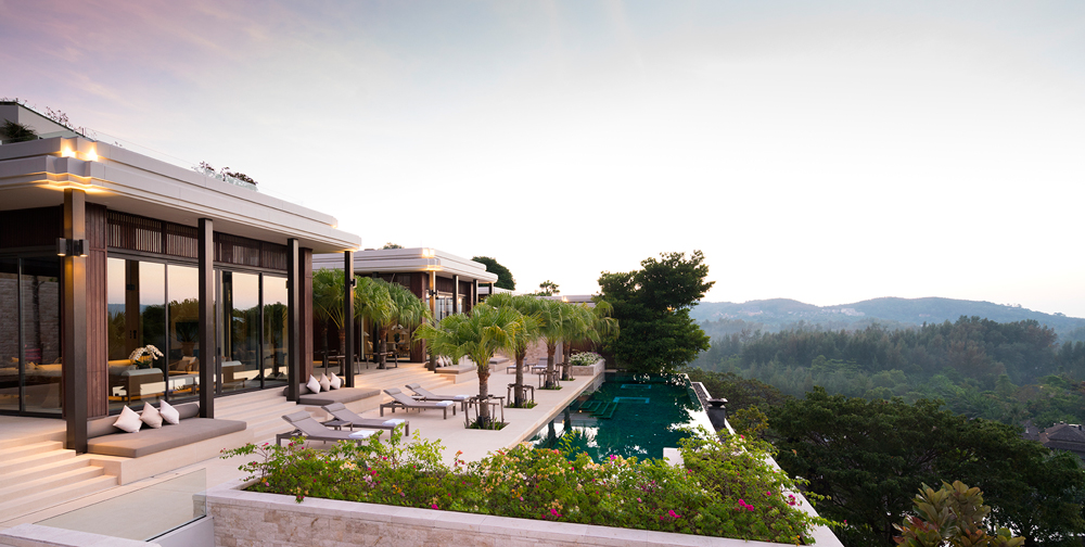 A residential villa above the Anantara Layan Phuket Resort with its 20-metre-long infinity pool