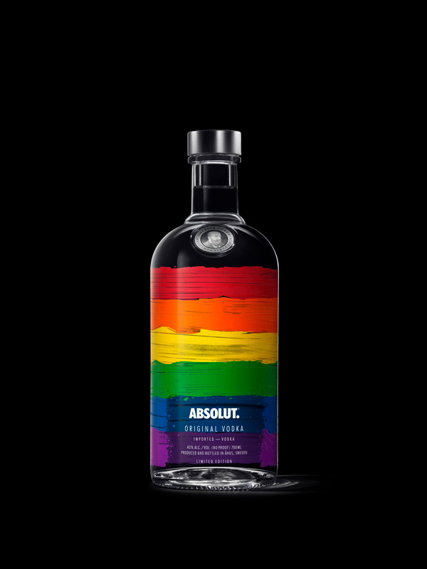 The limited edition rainbow bottle