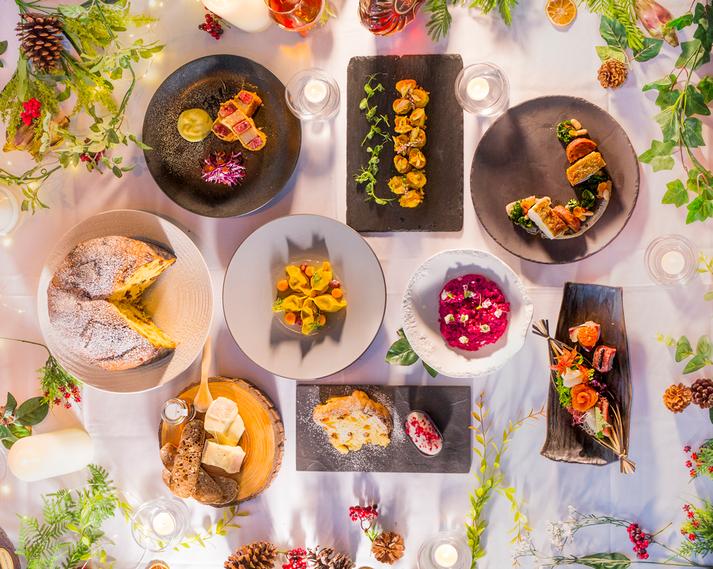 A Christmas feast at Aqua, where each reservation enters you into their advent giveaway