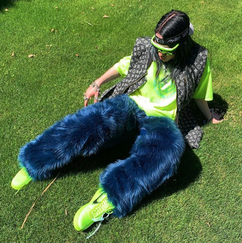Billie Eilish's Lime Green Louis Vuitton Outfit
