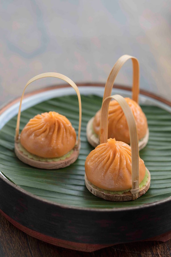 Dim Sum Library's dan dan xiao long bao