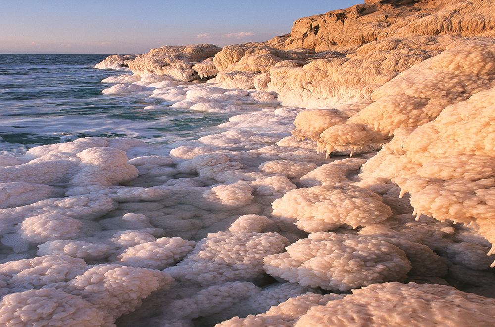 Salt formations at the Dead Sea