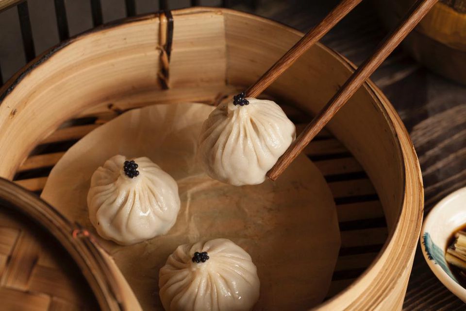 Mott 32’s Iberico Pork Shanghainese soup dumplings