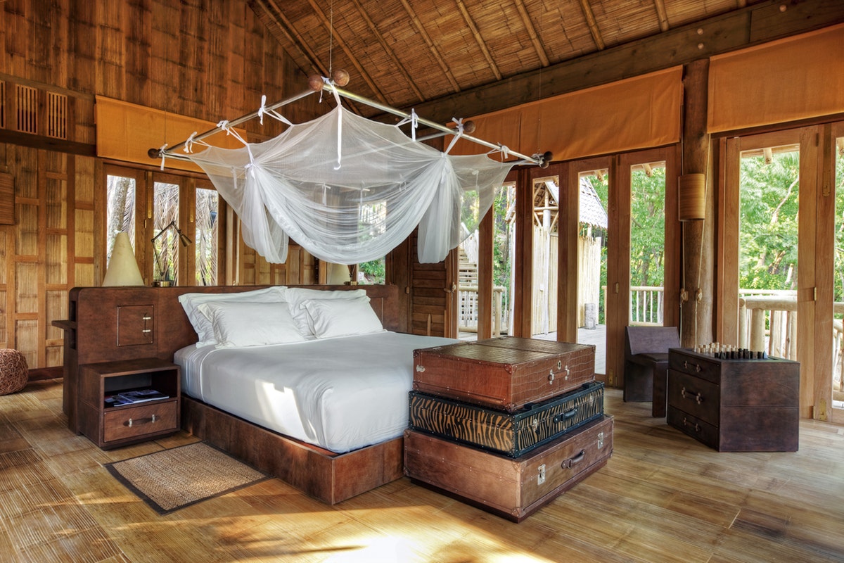 A Robinson Crusoe-inspired bedroom at Soneva Kiri