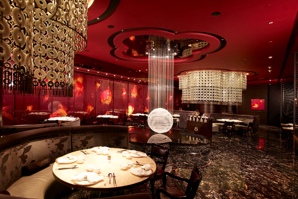 Inside the opulent The 8 Restaurant