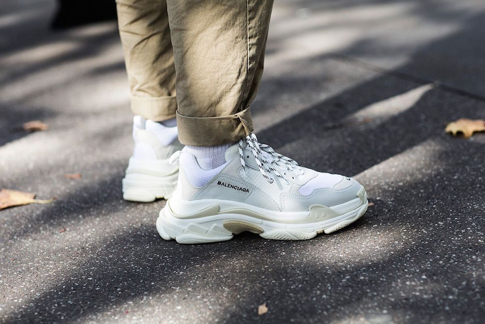 formal white sneakers