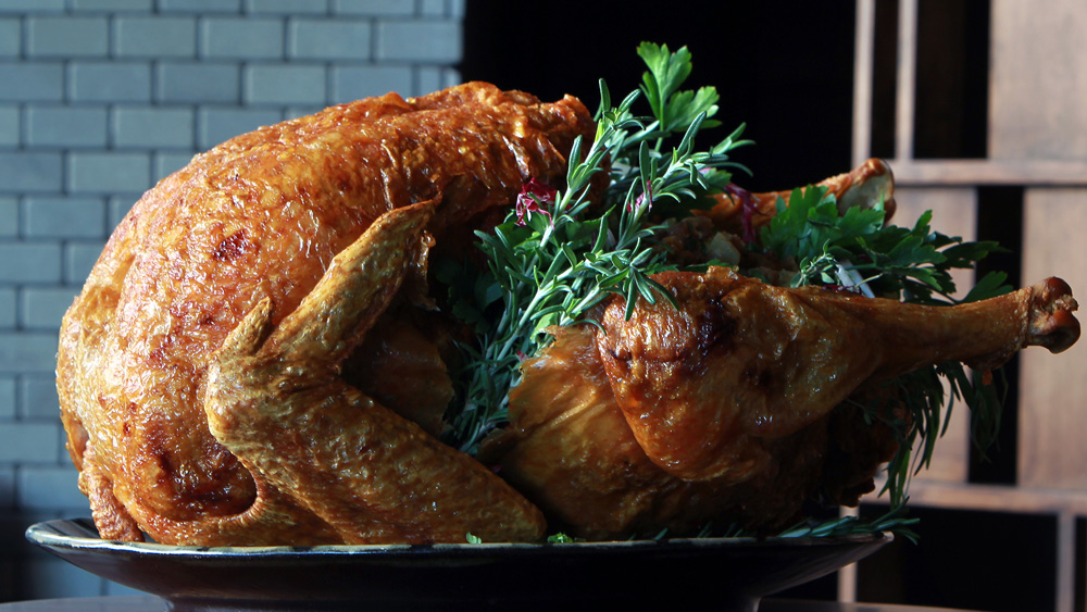 A crispy, deep-fried turkey from chef Chris Grare