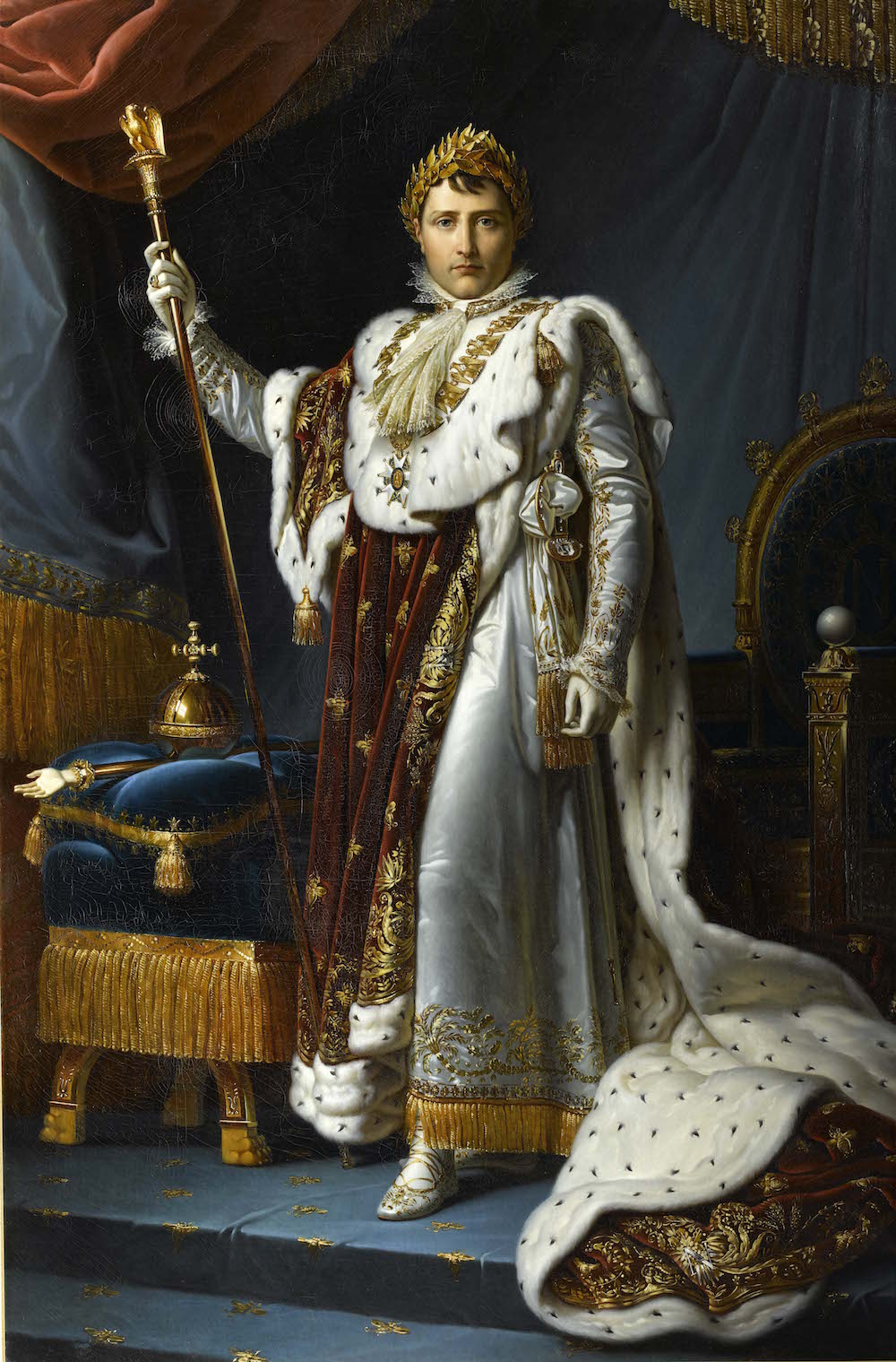 Emperor Napoléon I in coronation robes by François Gérard, 1806z