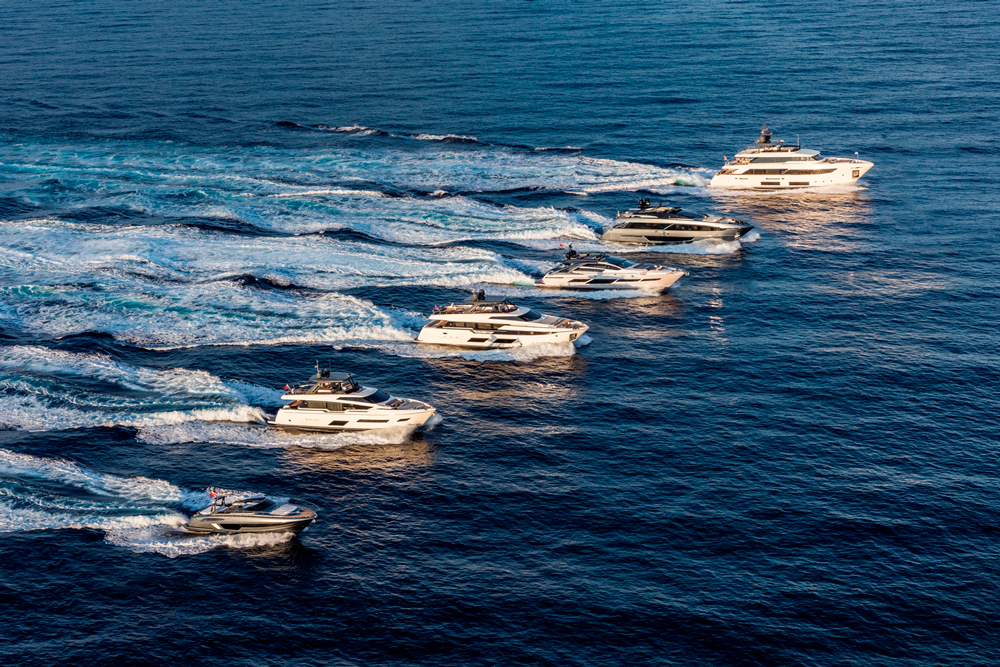 The Ferretti Group's new fleet of yachts