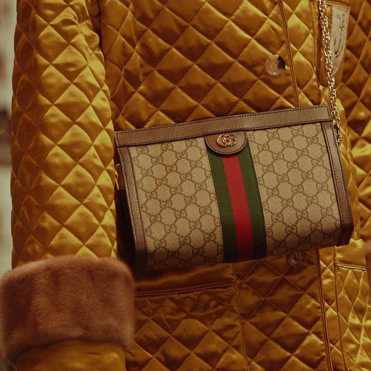 Gucci's iconic green-red-green stripes (Photo from Gucci)