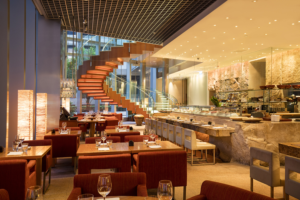 Inside the lush, two-storey Zuma