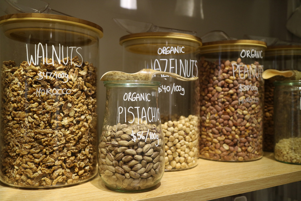 Zero-waste dried goods at Live Zero in Sai Ying Pun