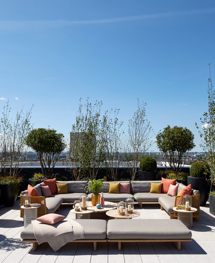 A private terrace for lounging, or entertaining 