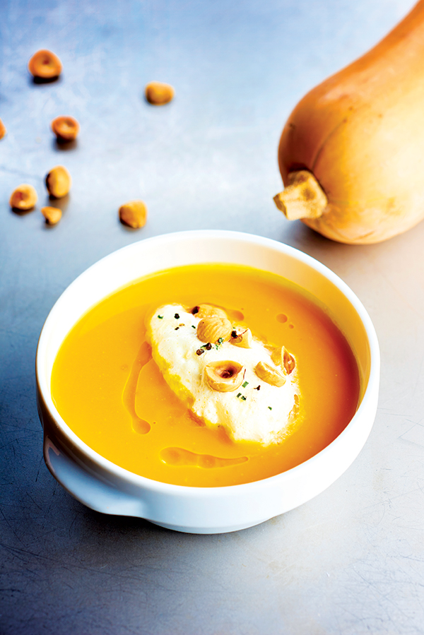 Creme de Courge Butternut aux Noisettes de la Brie