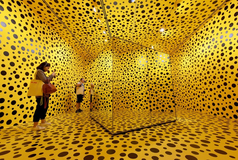 Inside Yayoi Kusama's mega exhibition in Singapore (Photo by Ng Sor Luan / Singapore Press Holdings)
