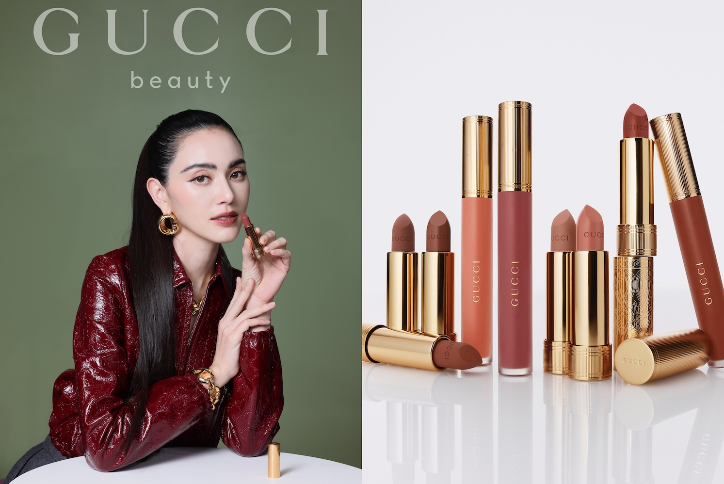 The Gucci Neutrals collection features 15 shades of nude lipstick