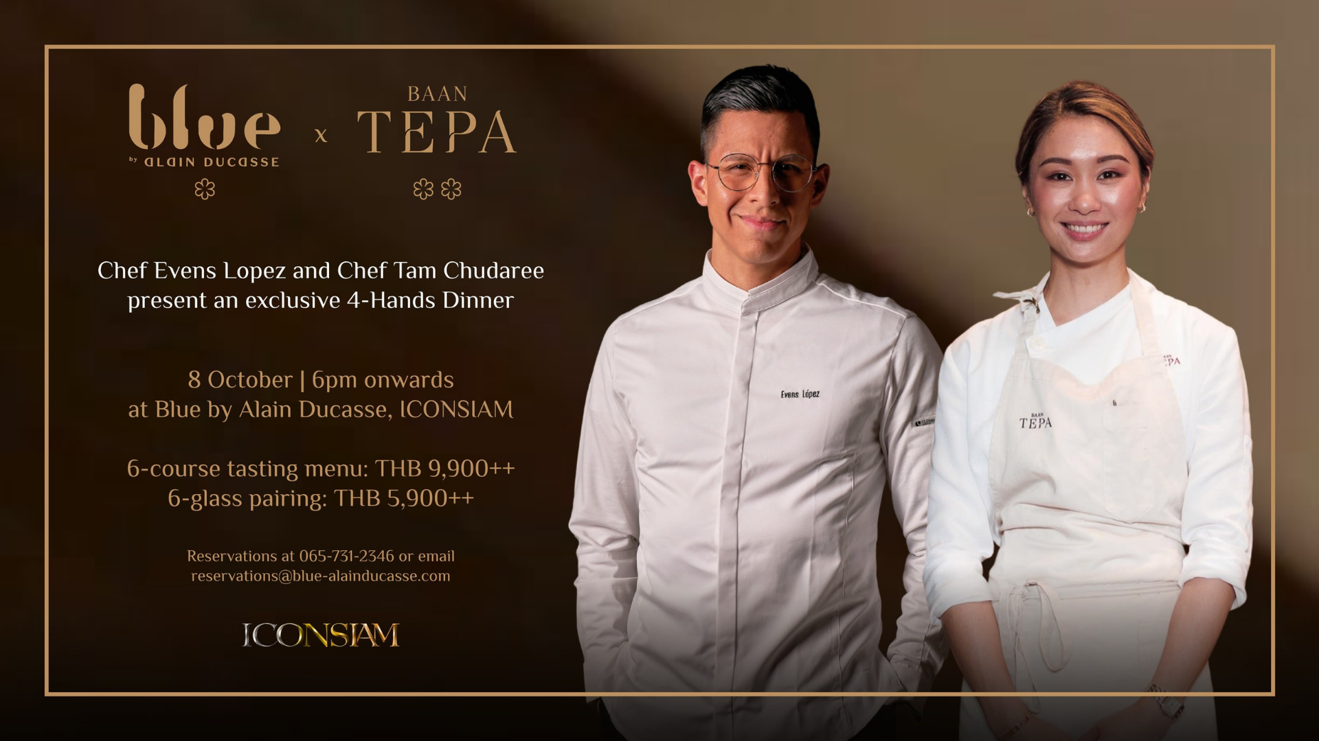 Blue by Alain Ducasse x Baan Tepa 4-Hands Dinner