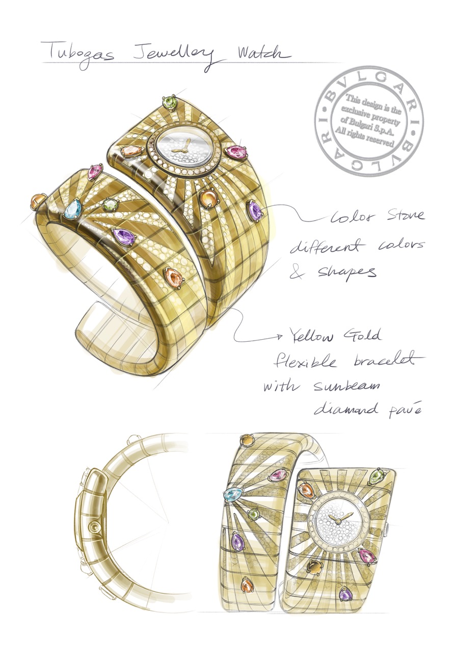 Bvlgari 2026_Tubogas Manchette_104093_Sketch_Color_001 Large